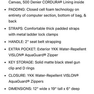 DEFY black canvas backpack